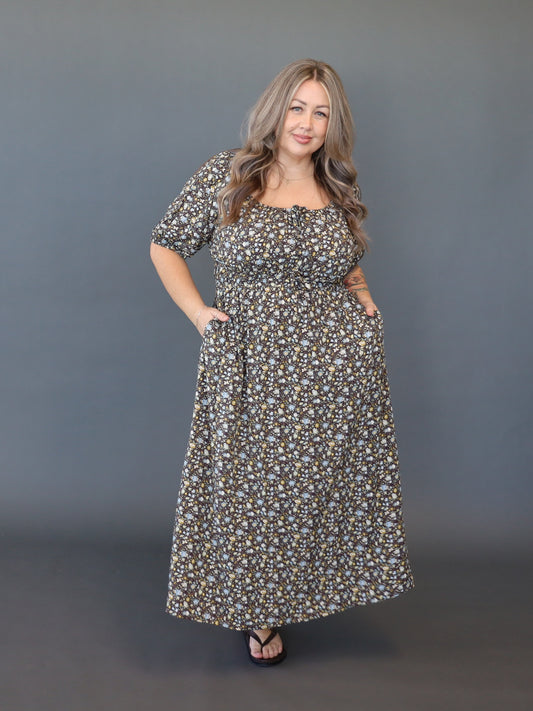 Tabitha Dress - Chocolate Meadow