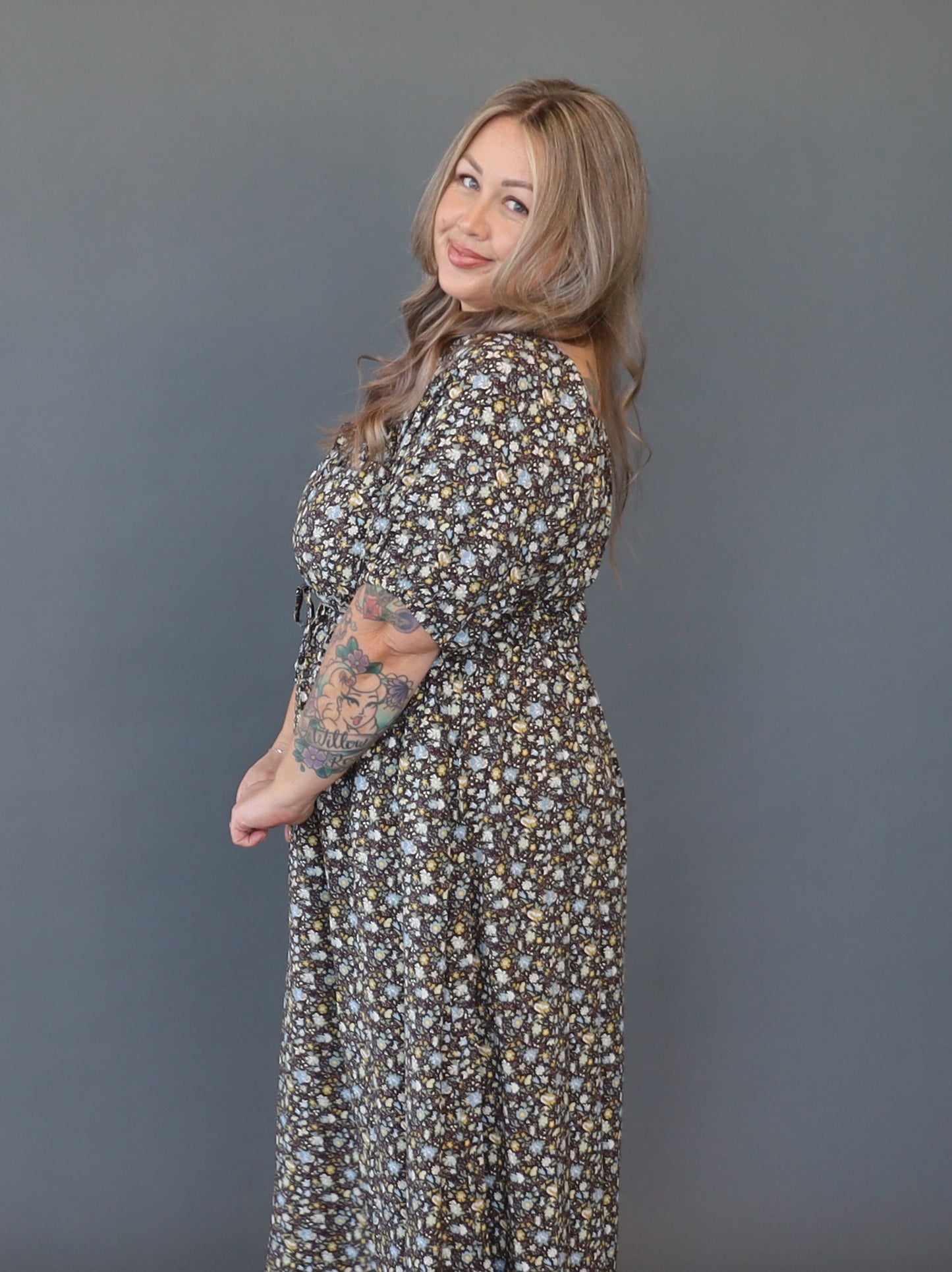 Tabitha Dress - Chocolate Meadow