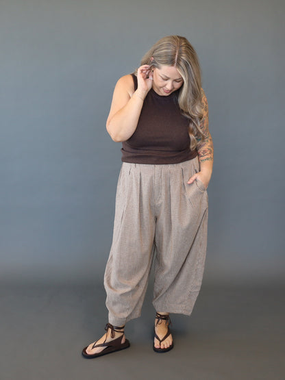 Let's Dance Pant - Tan Checks PRE-SALE 2 WEEK DELIVERY