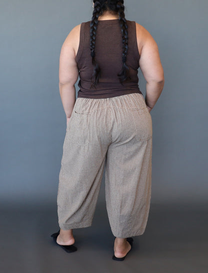 Let's Dance Pant - Tan Checks PRE-SALE 2 WEEK DELIVERY