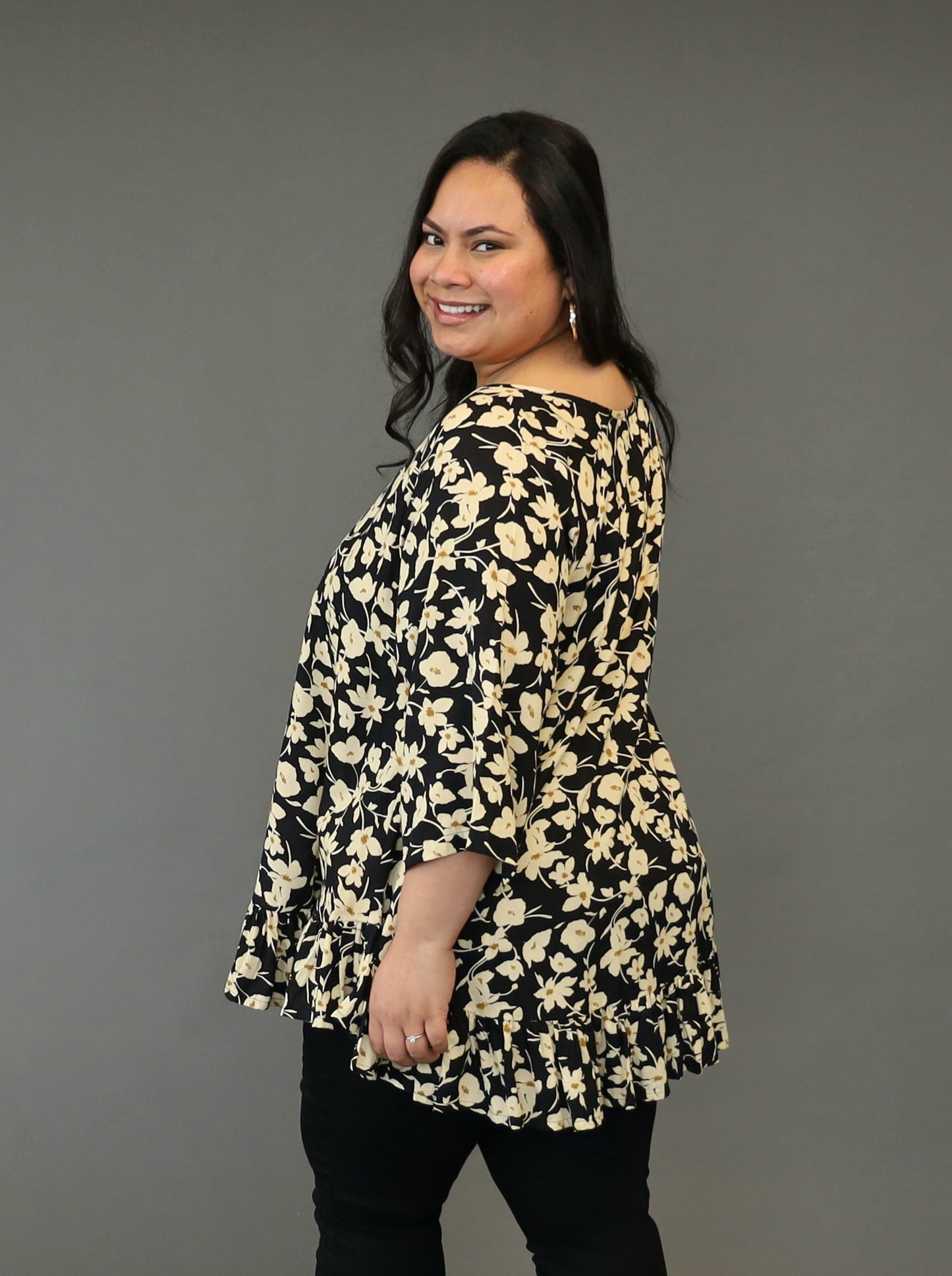 Gigi Top - Sepia Bloom - PRE-SALE 2 WEEK DELIVERY