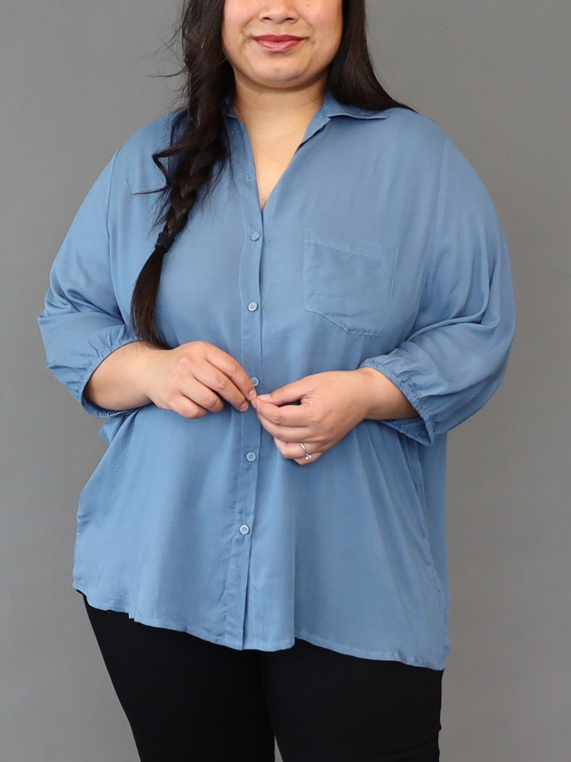 Haven Shirt - Denim Blue