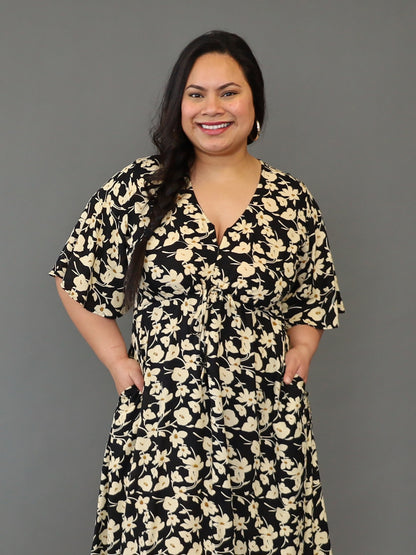 Juney Dress - Sepia Bloom PRE-SALE 2 WEEK DELIVERY