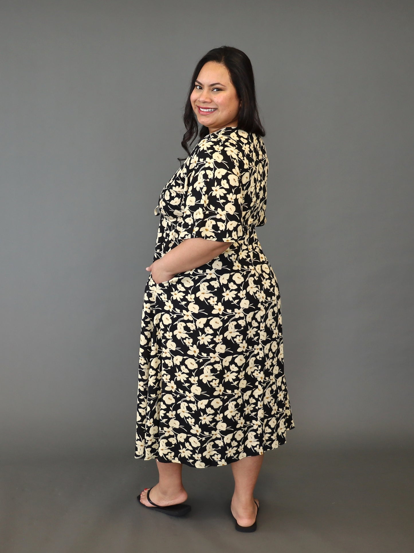 Juney Dress - Sepia Bloom PRE-SALE 2 WEEK DELIVERY