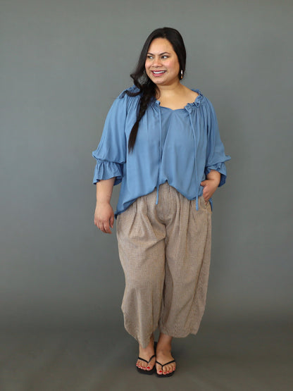 Sophia Blouse - Denim Blue