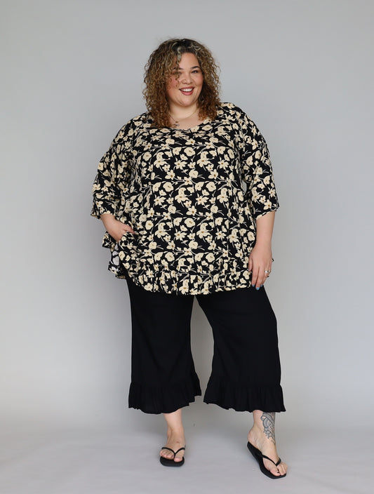 Gigi Top - Sepia Bloom