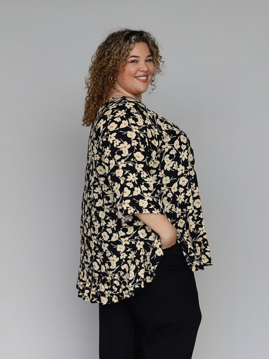 Gigi Top - Sepia Bloom