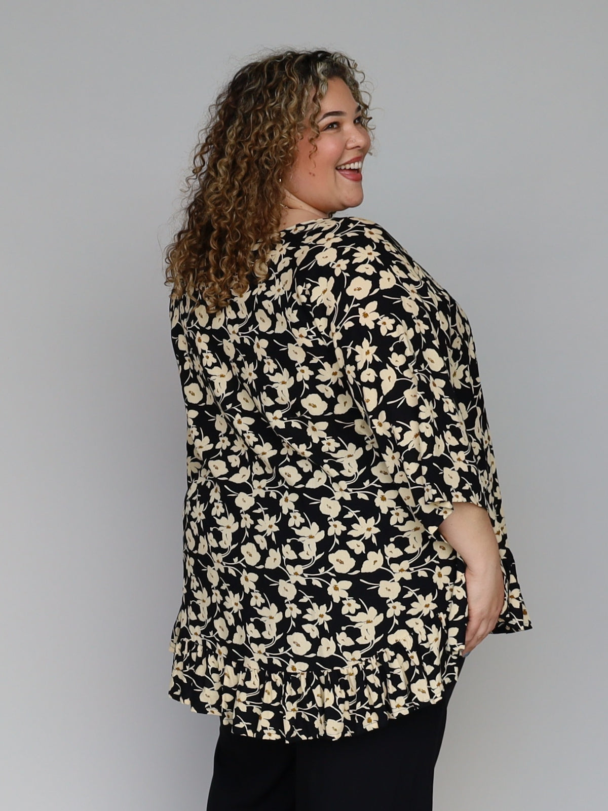 Gigi Top - Sepia Bloom - Isla-Maree
