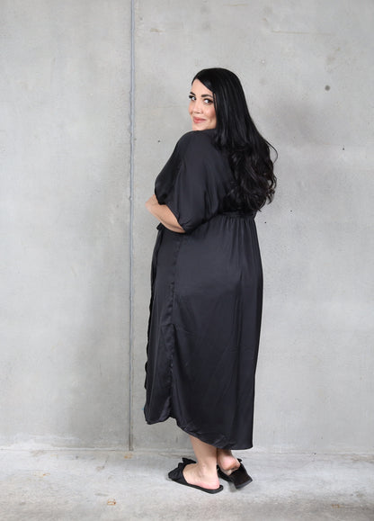 Rapture Wrap Dress - Ebony
