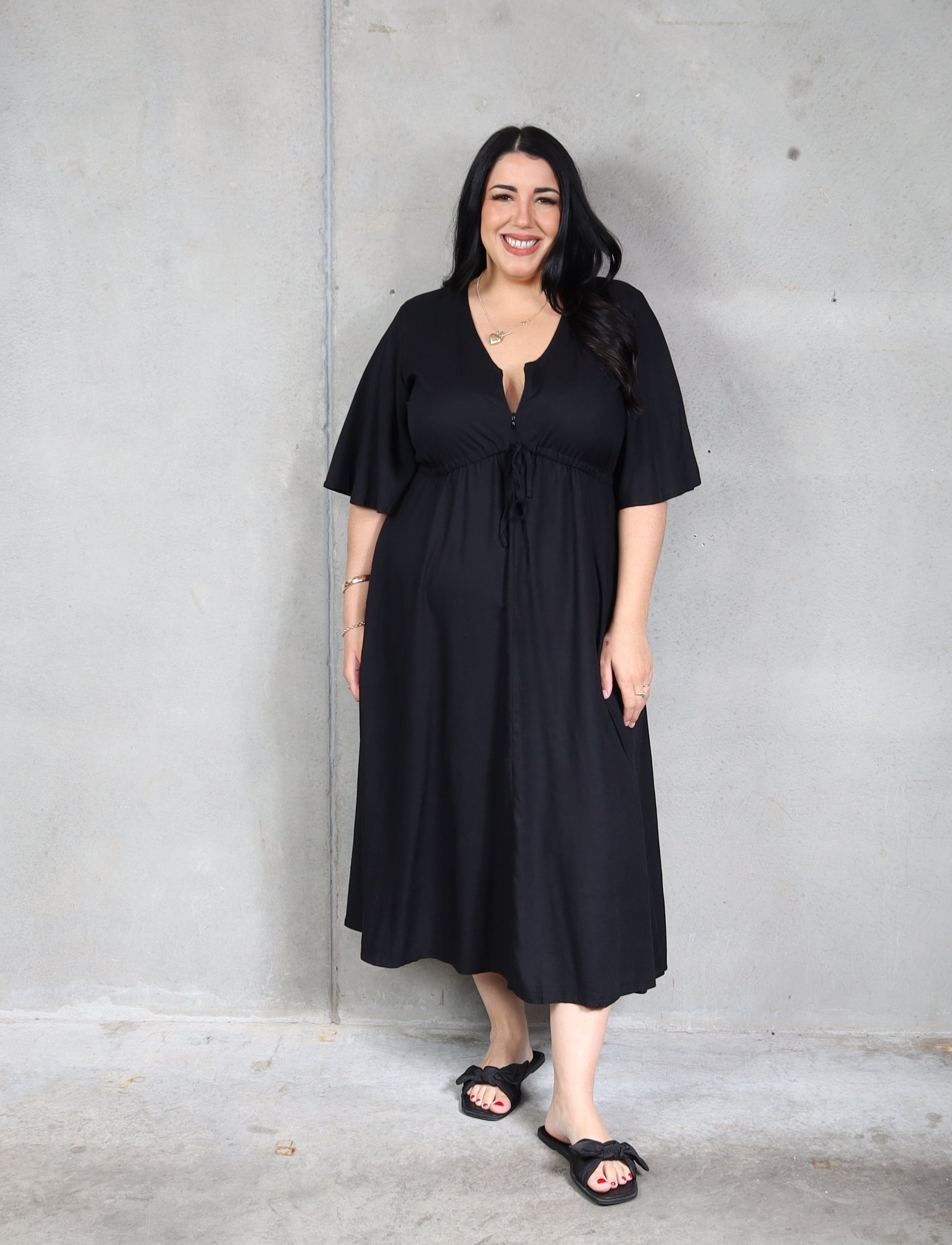 Juney Dress - Black - Isla-Maree