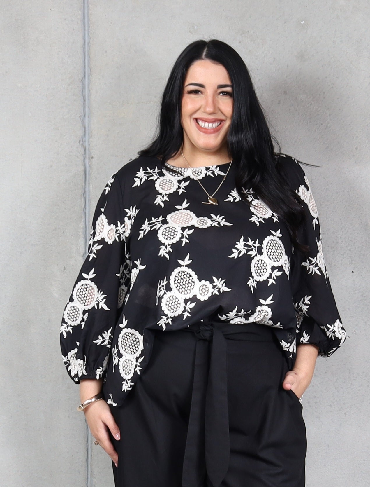 Amalfi Top - Broderie