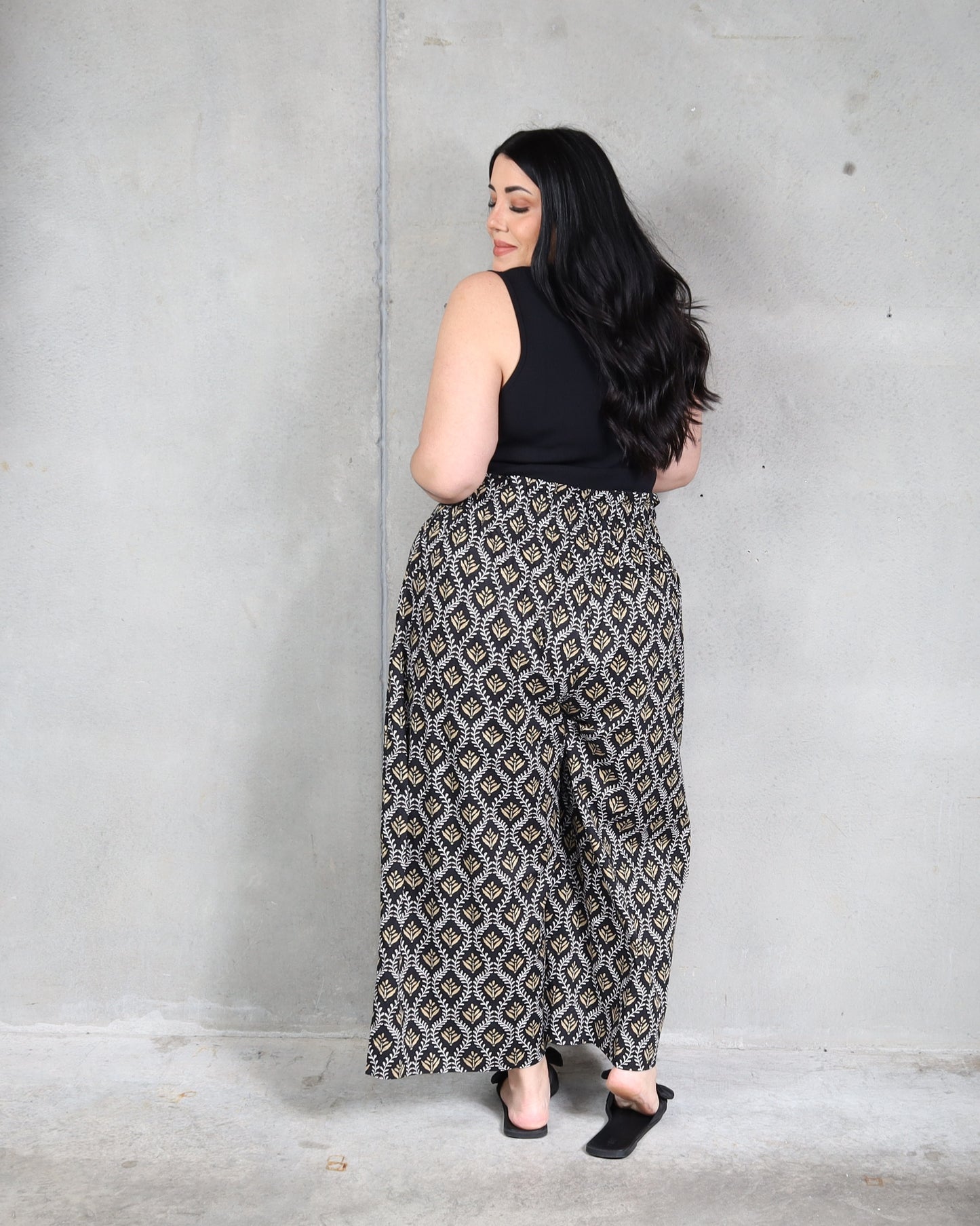 St Tropez Pant - Gold Leaf