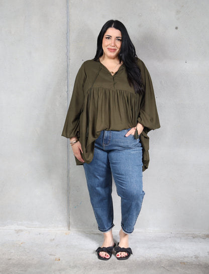 Monet Blouse - Army