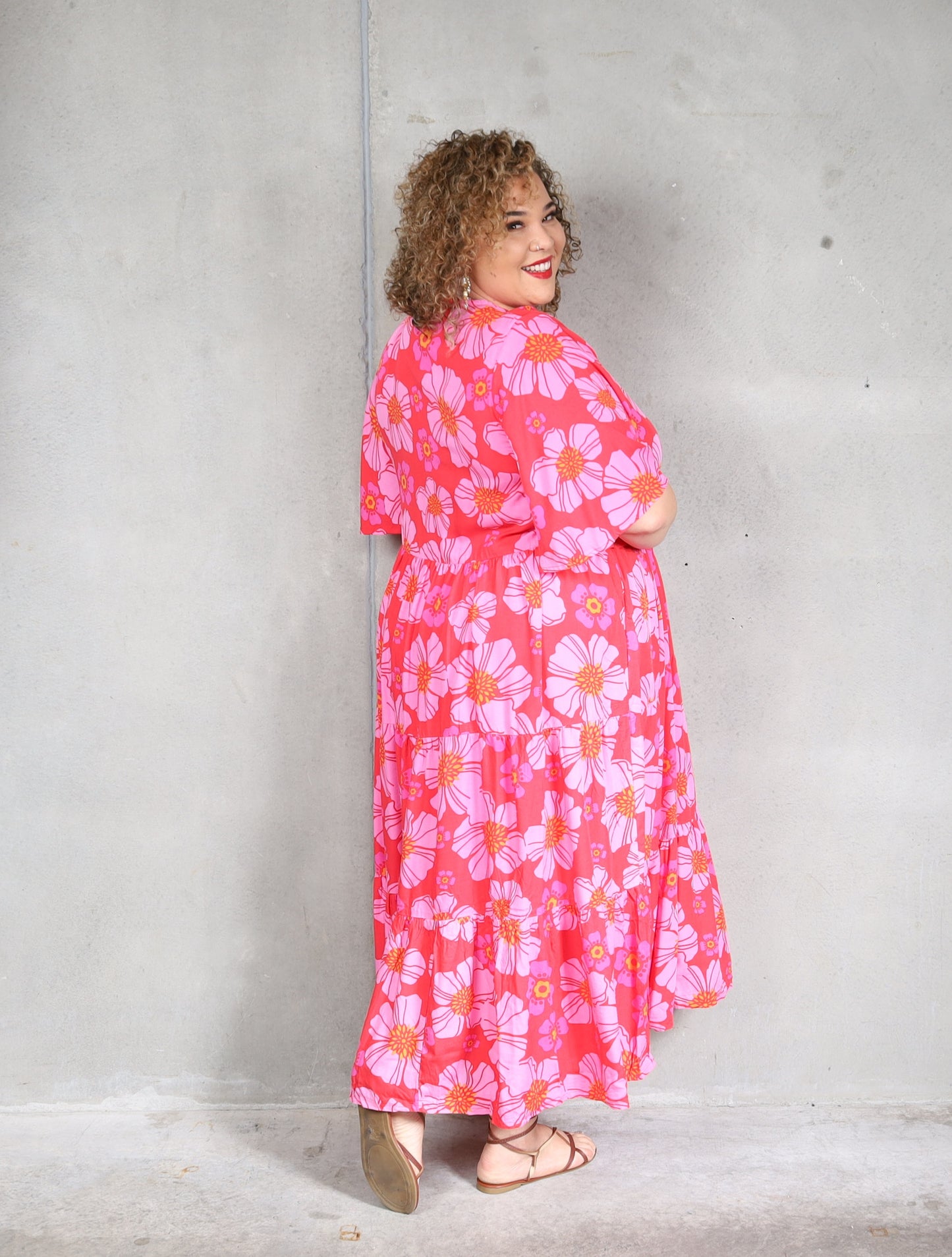 Florence Dress - Hibiscus