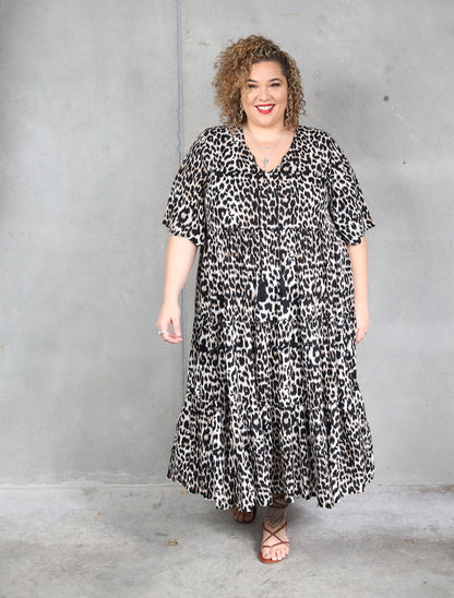 Florence Dress Short Sleeve - Jungle - Isla-Maree