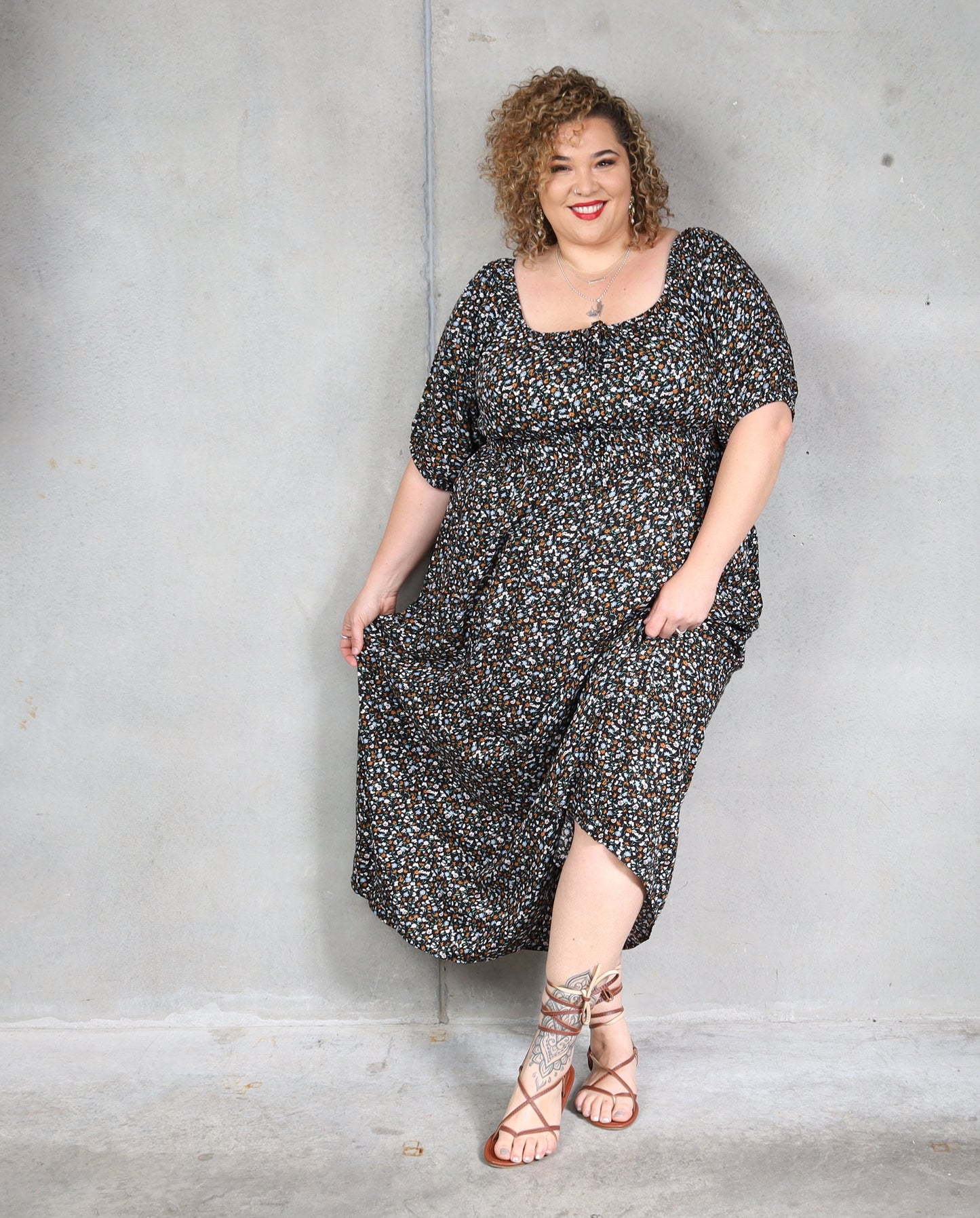Tabitha Dress - Forget Me Not