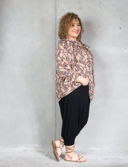 Sophia Blouse - Tan Paisley