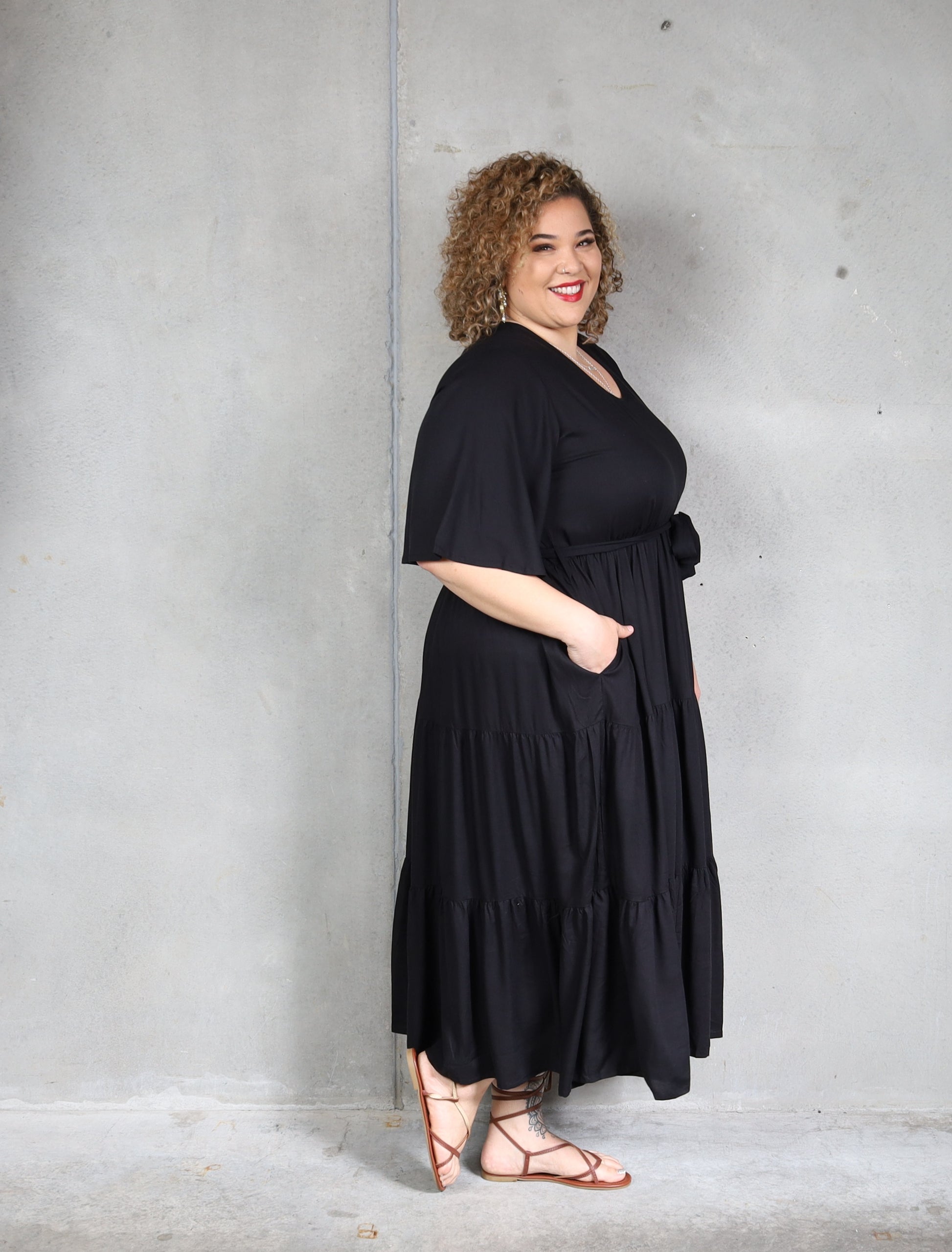 Jasmine Dress - Black - Isla-Maree