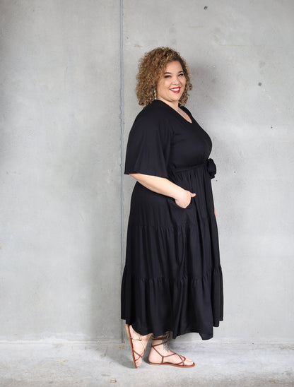 Jasmine Dress - Black - Isla-Maree