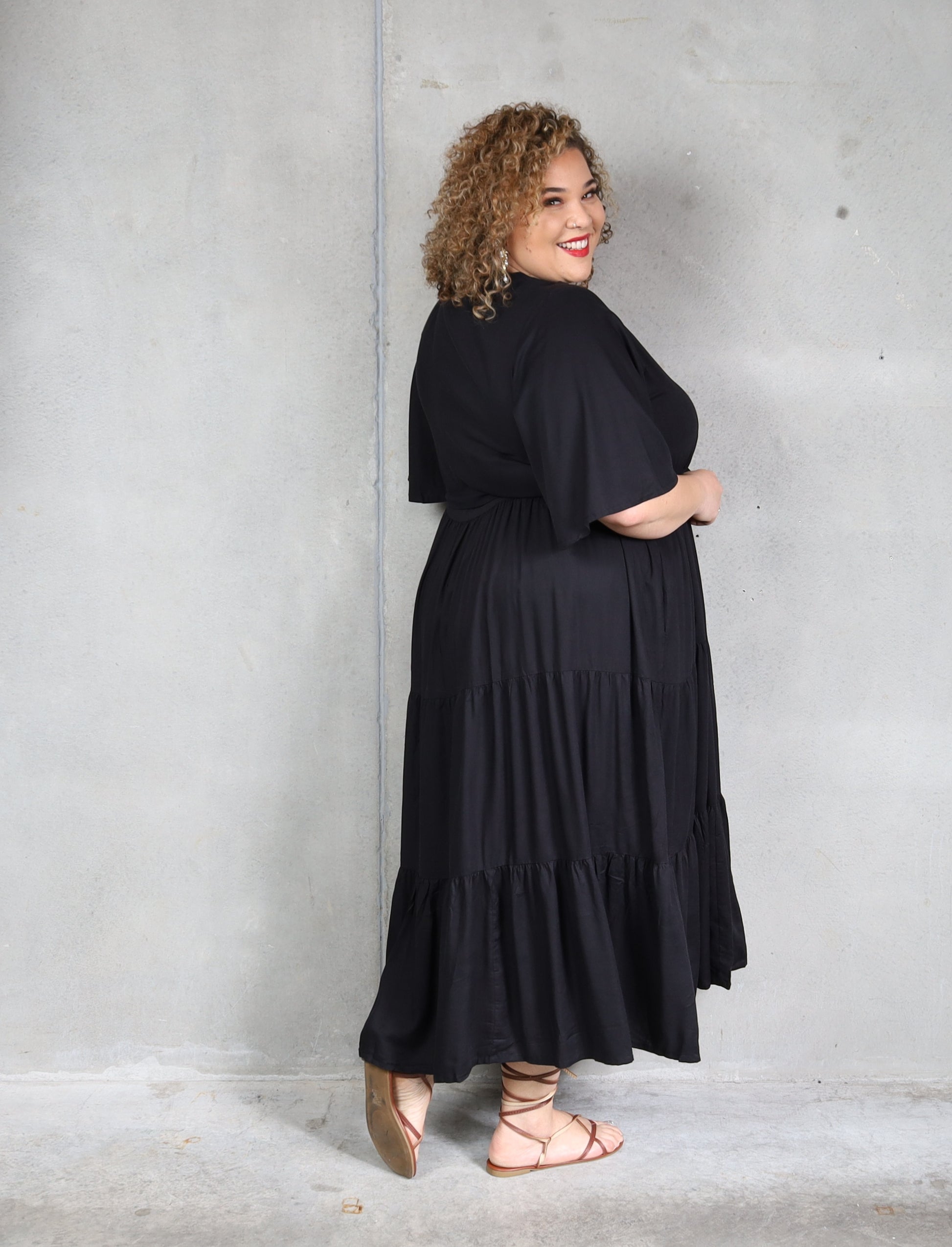 Jasmine Dress - Black - Isla-Maree