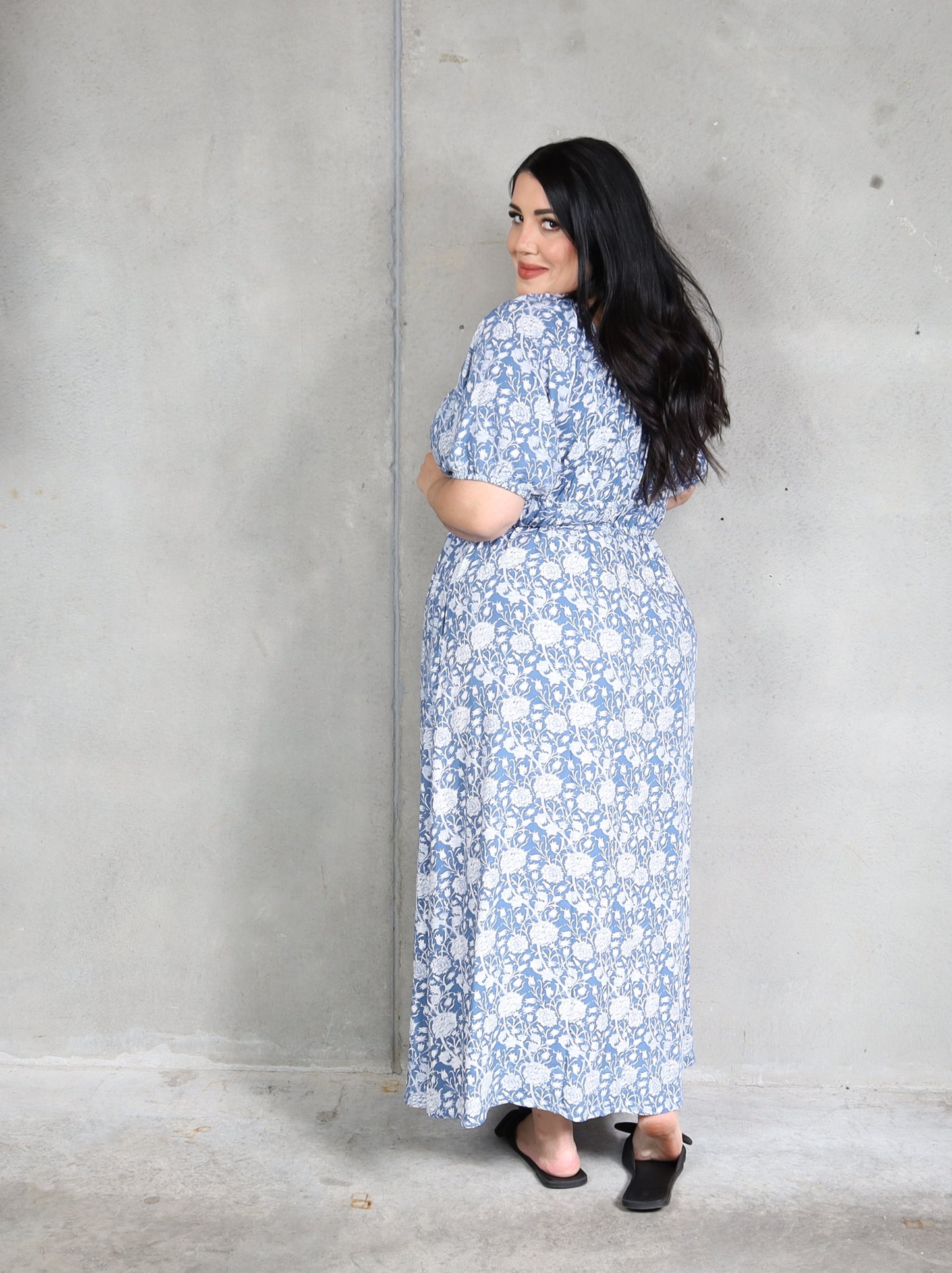 Tabitha Dress - Blue Marigold