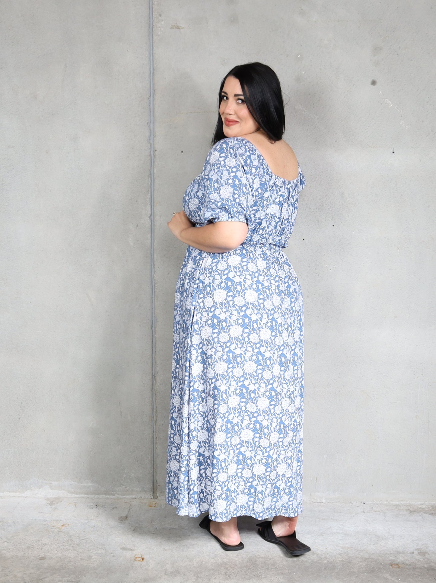 Tabitha Dress - Blue Marigold