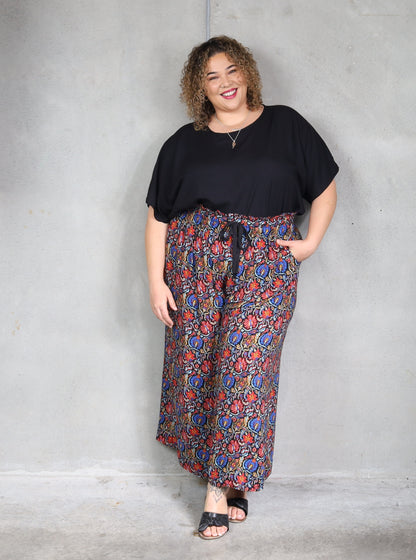 St Tropez Pant - Black Mandala