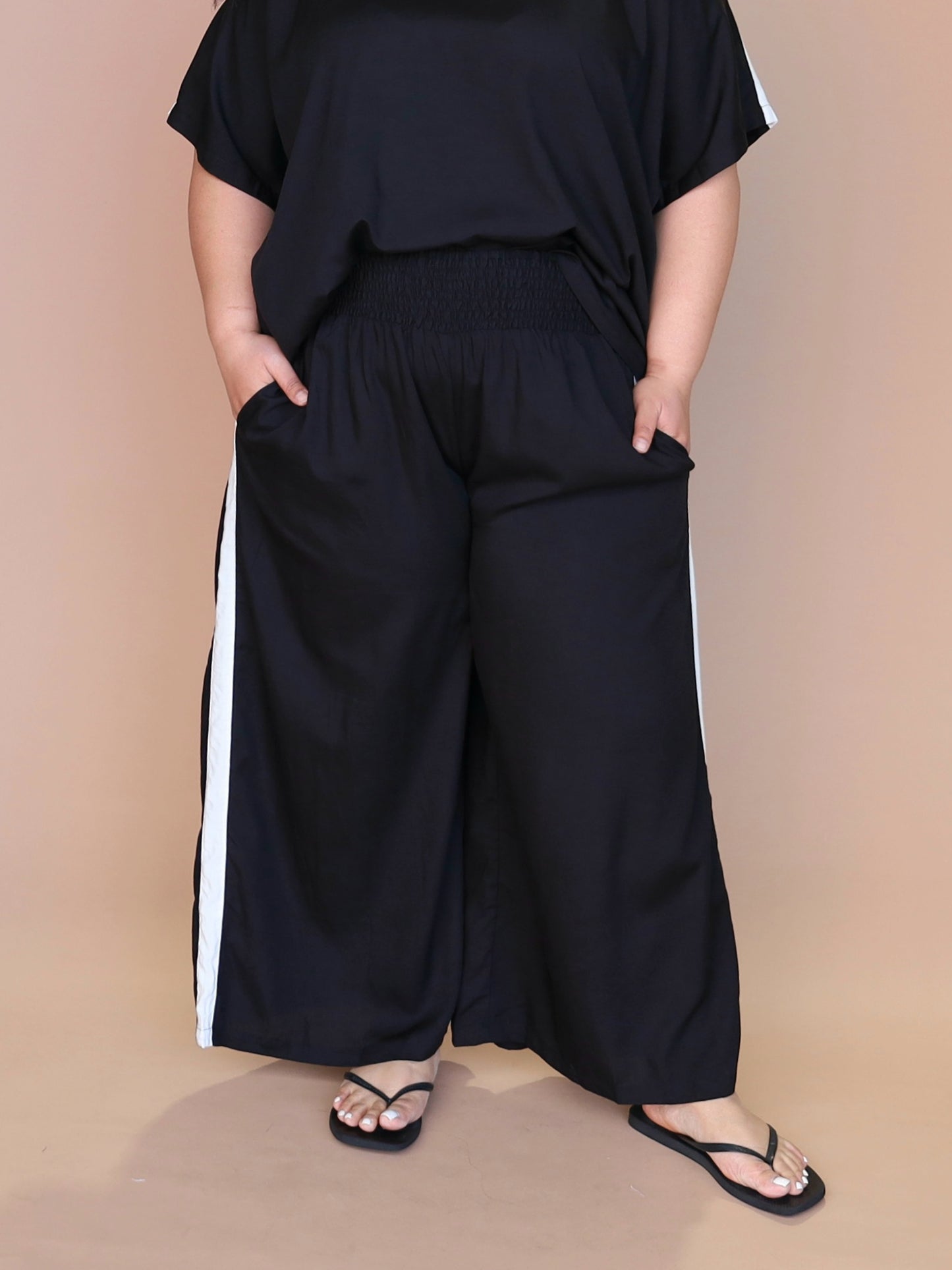 Resort Pant - White Stripe