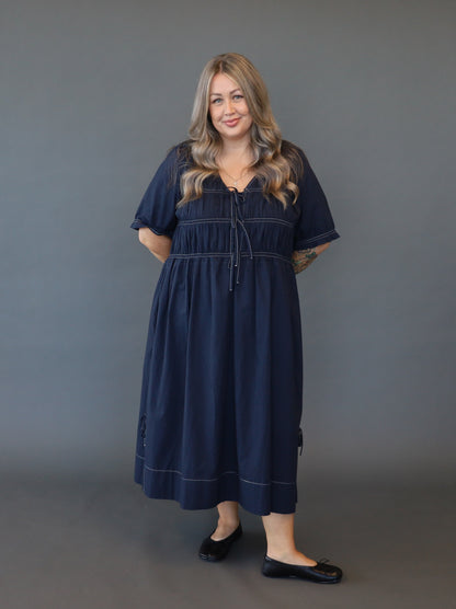 Saylor Dress - Royal Navy - Isla-Maree