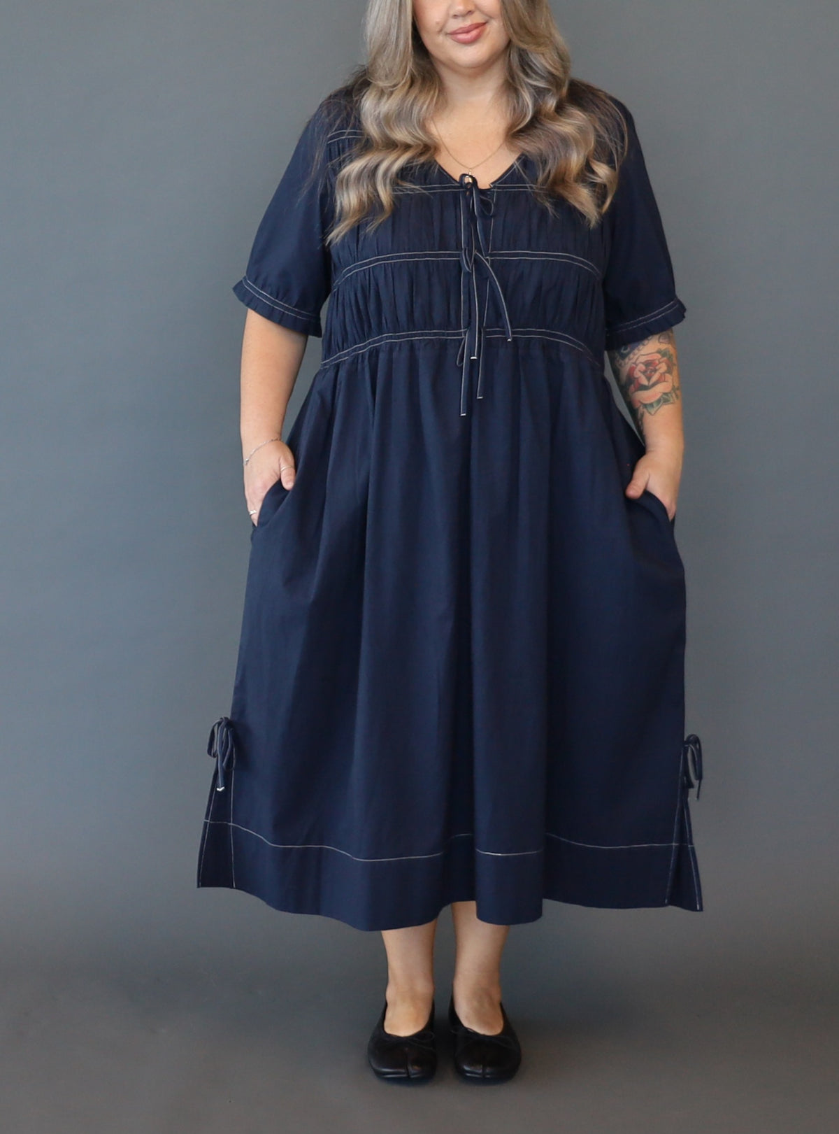Saylor Dress - Royal Navy - Isla-Maree