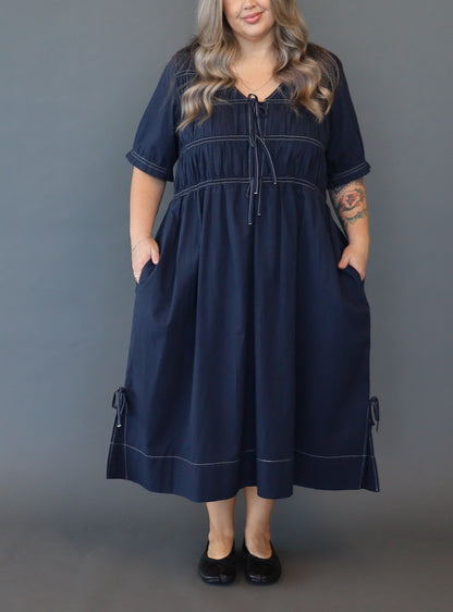 Saylor Dress - Royal Navy - Isla-Maree