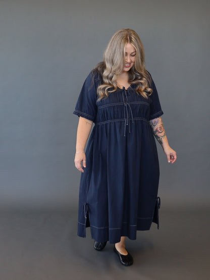 Saylor Dress - Royal Navy - Isla-Maree