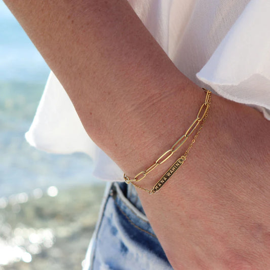 Mana Wahine Double Chain Bracelet