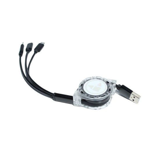 Retractable Phone Charger - Black
