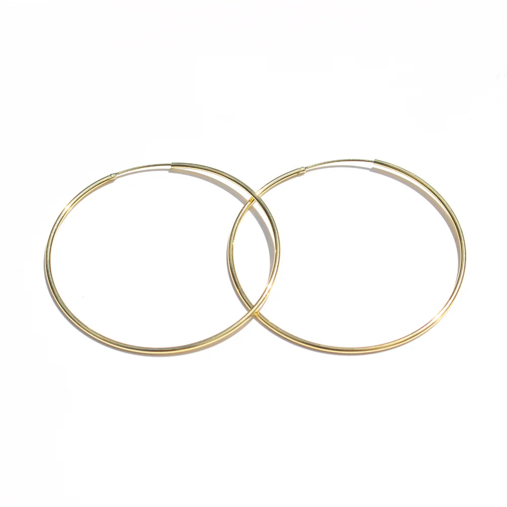 Queen of the Foxes Earrings - Gold Hoop