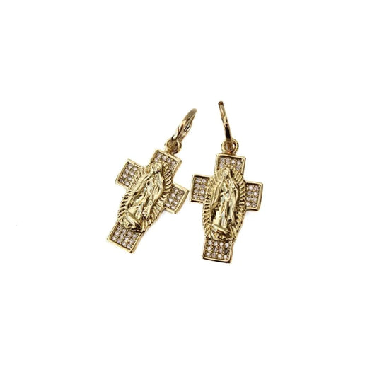 Queen of the Foxes Earrings - Seraph Symbol - Cross