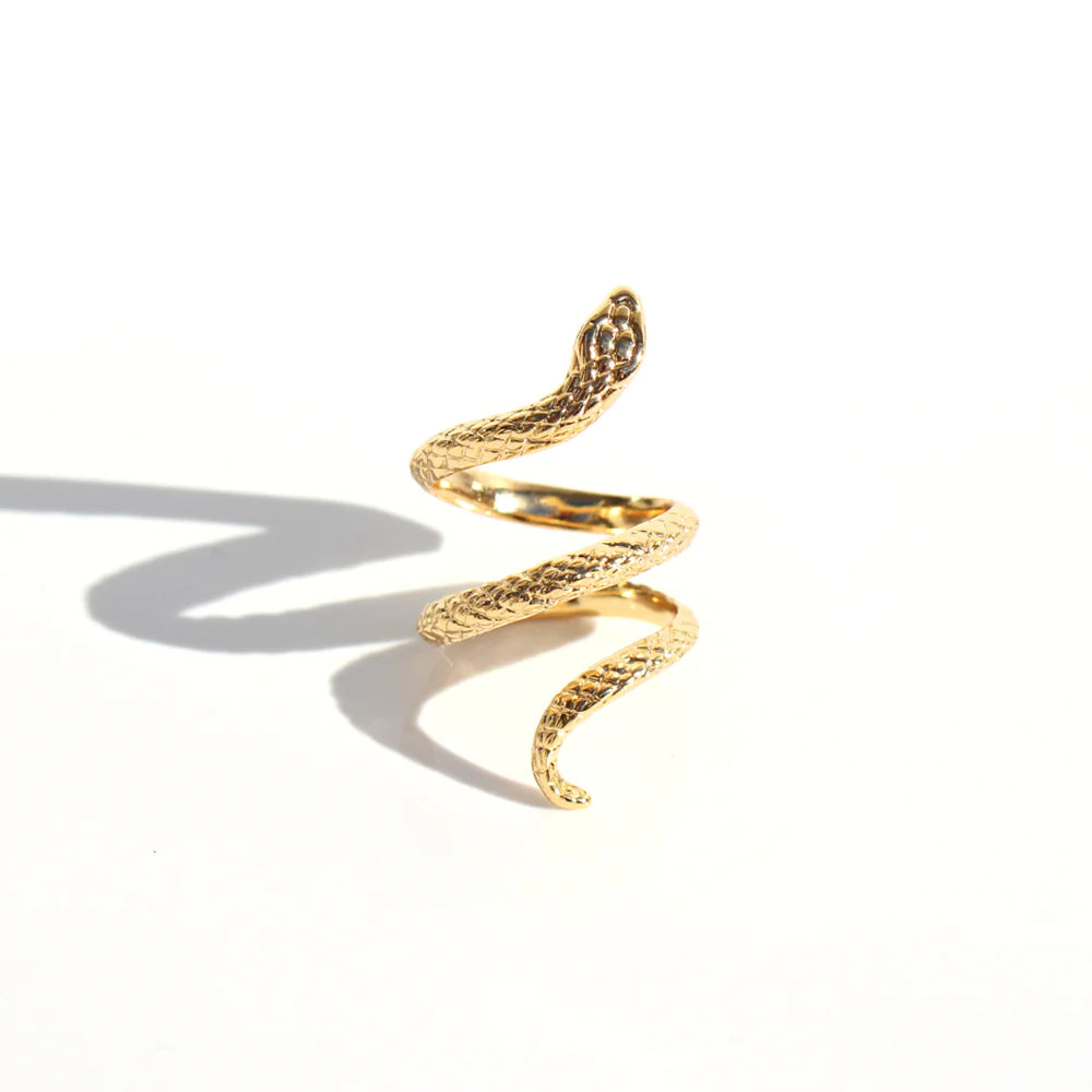 Queen of the Foxes Snake Ring - Gold - Isla-Maree