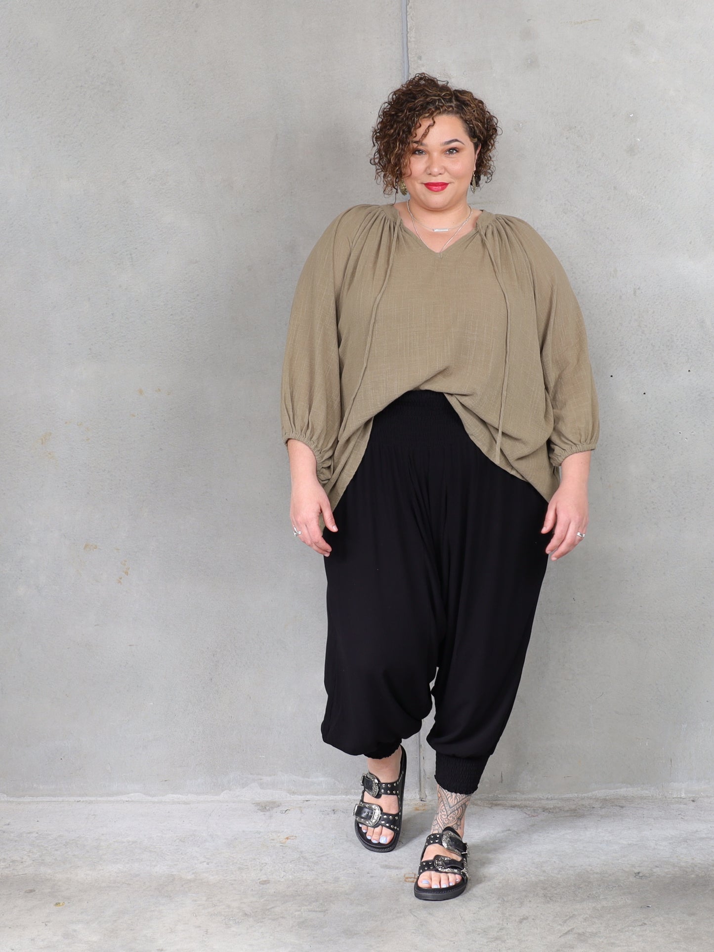 Salvador Blouse - Moss