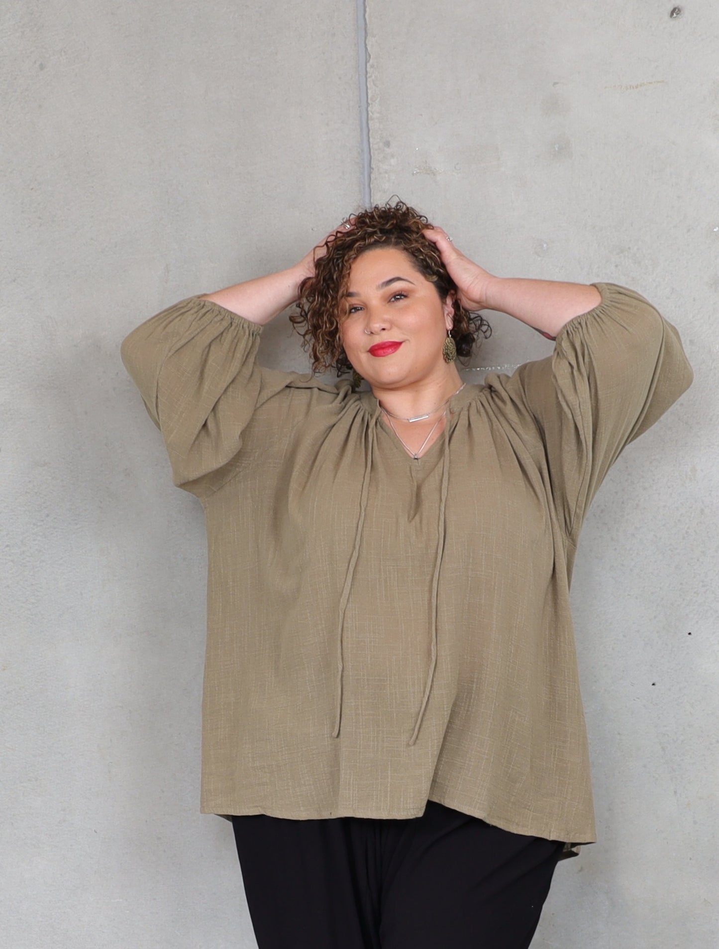 Salvador Blouse - Moss