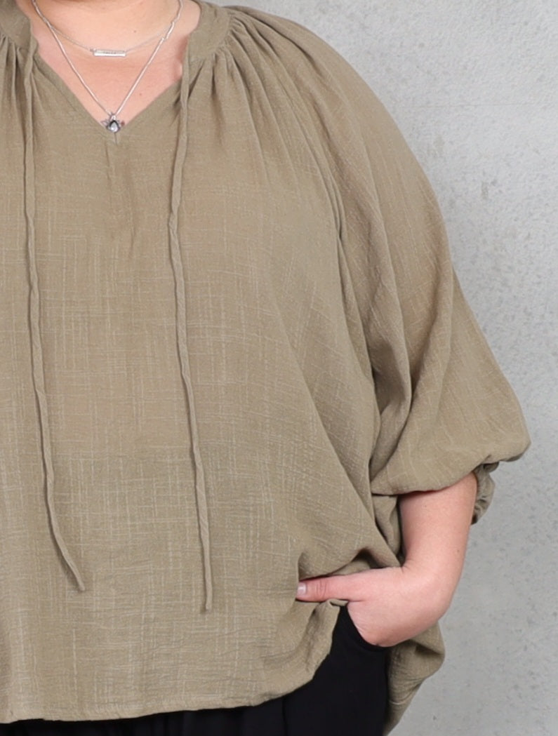 Salvador Blouse - Moss