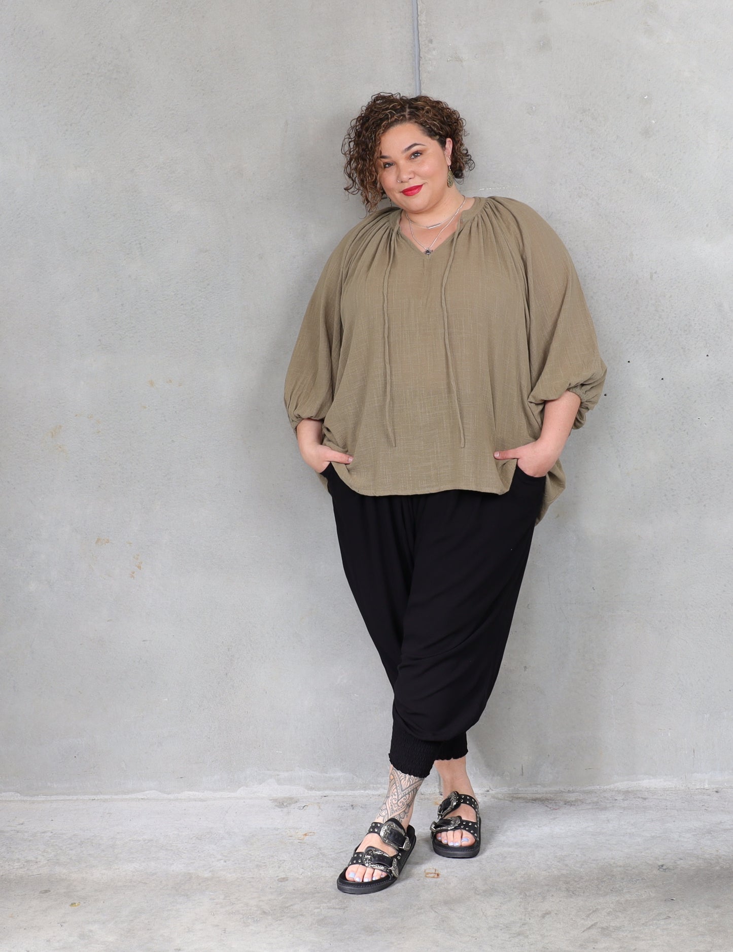 Salvador Blouse - Moss