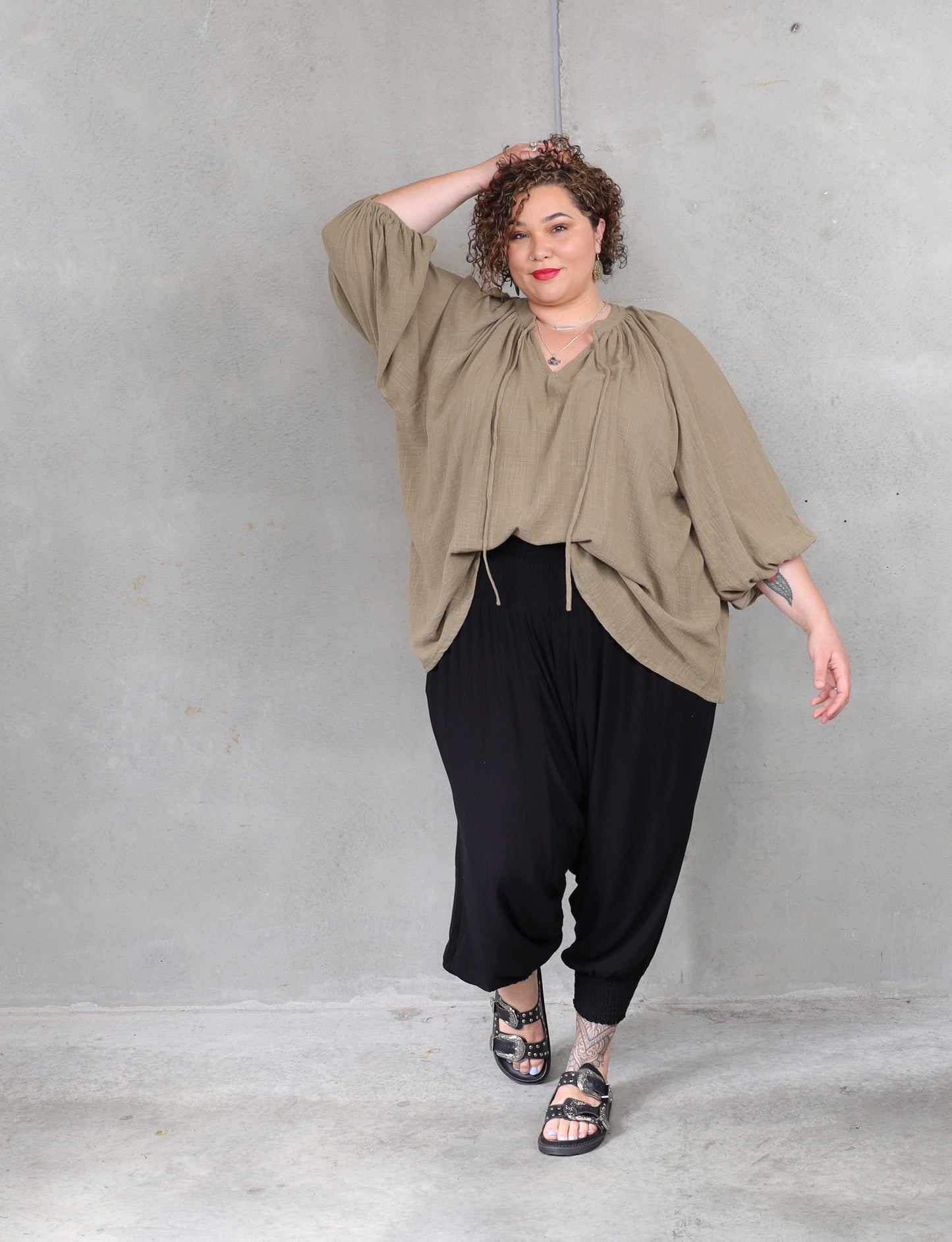 Salvador Blouse - Moss