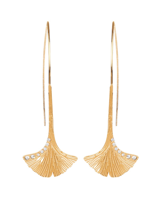 eb&ive Laax Metal Earring - Leaf