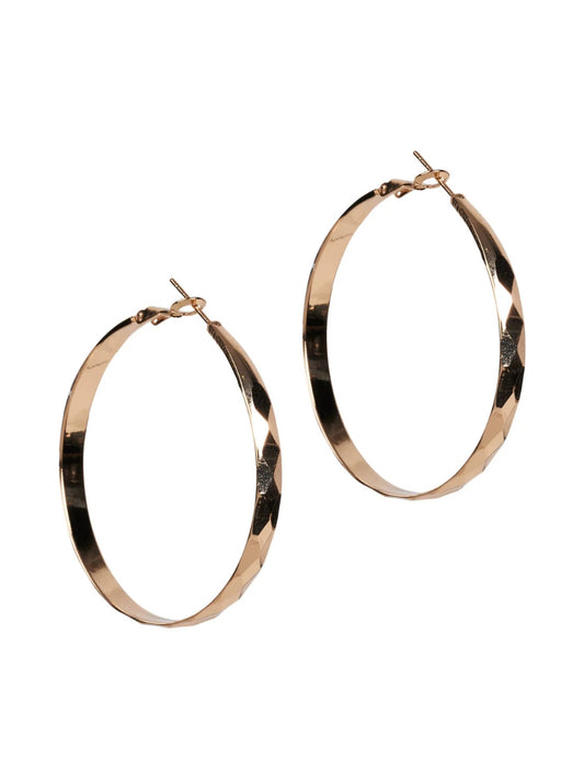 eb&ive Estel Gold Hoop Earring - pressed