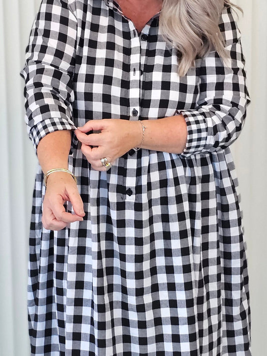 Smock Dress - Gingham Duo