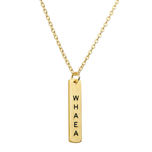 Te Reo Whaea Necklace - Gold