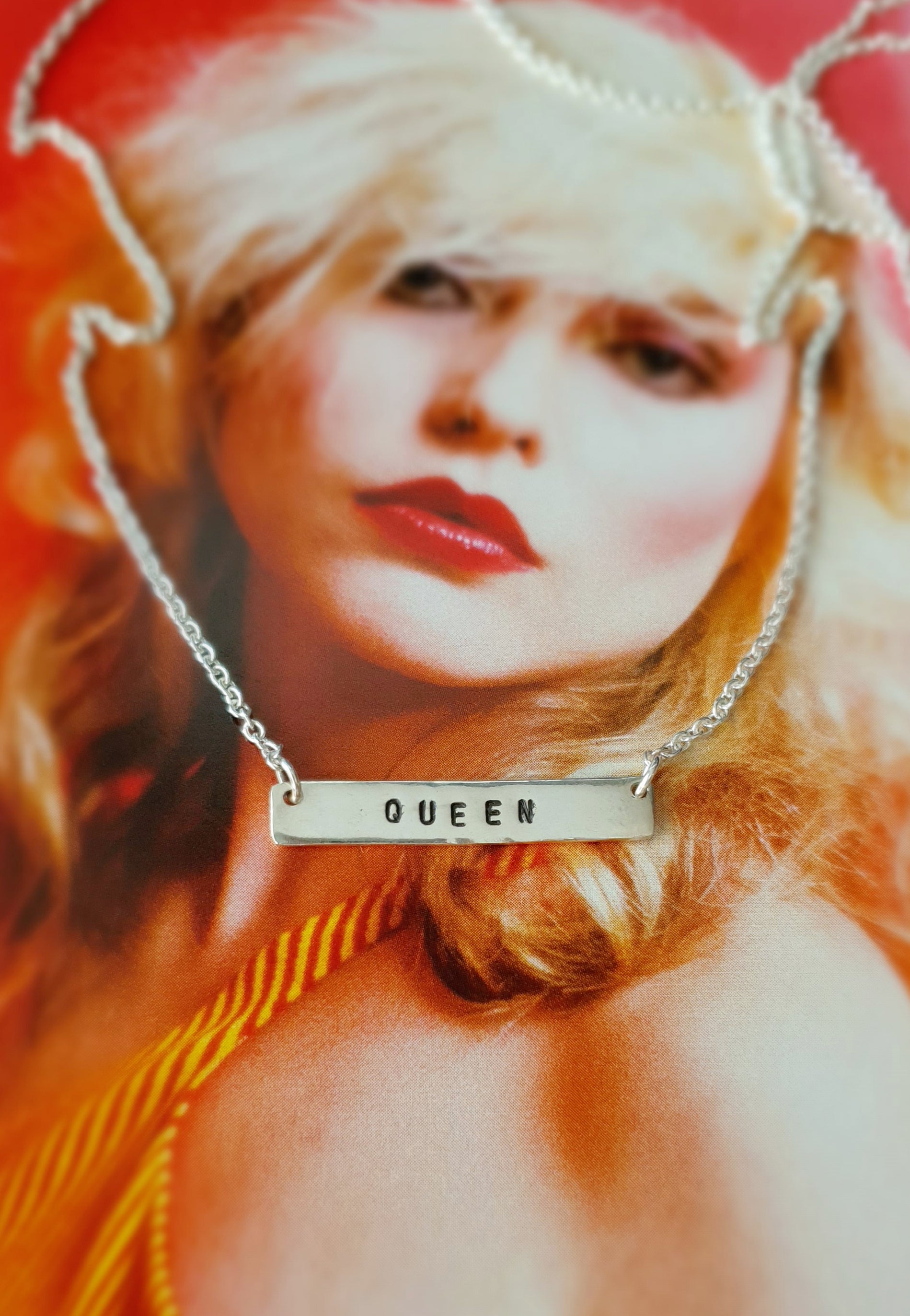 Retro Cassette Tape & Queen Bar layered necklace set - Isla-Maree