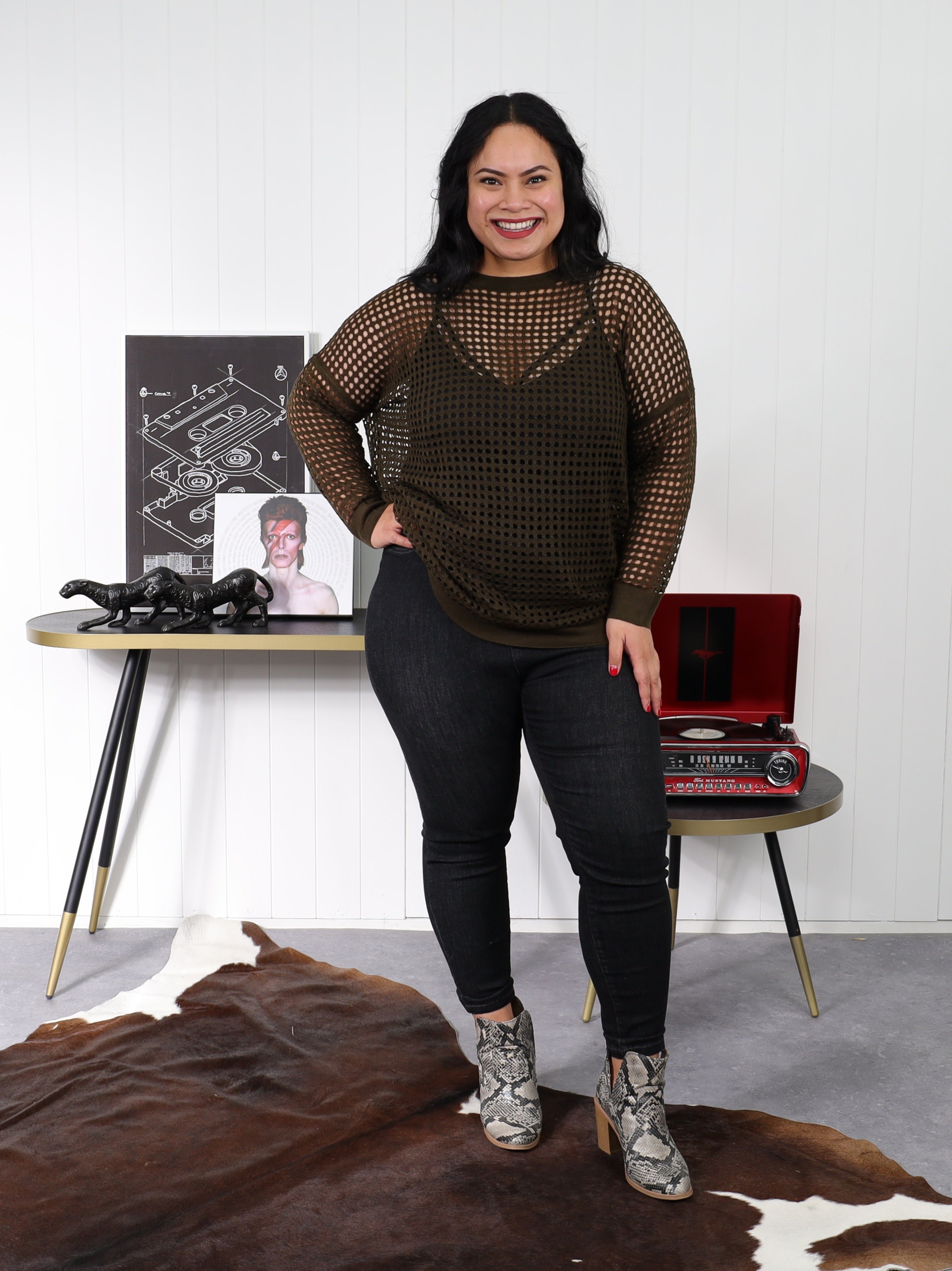 The Reflex Knit - Khaki  NZ Women's Plus Size Clothing – Isla-Maree