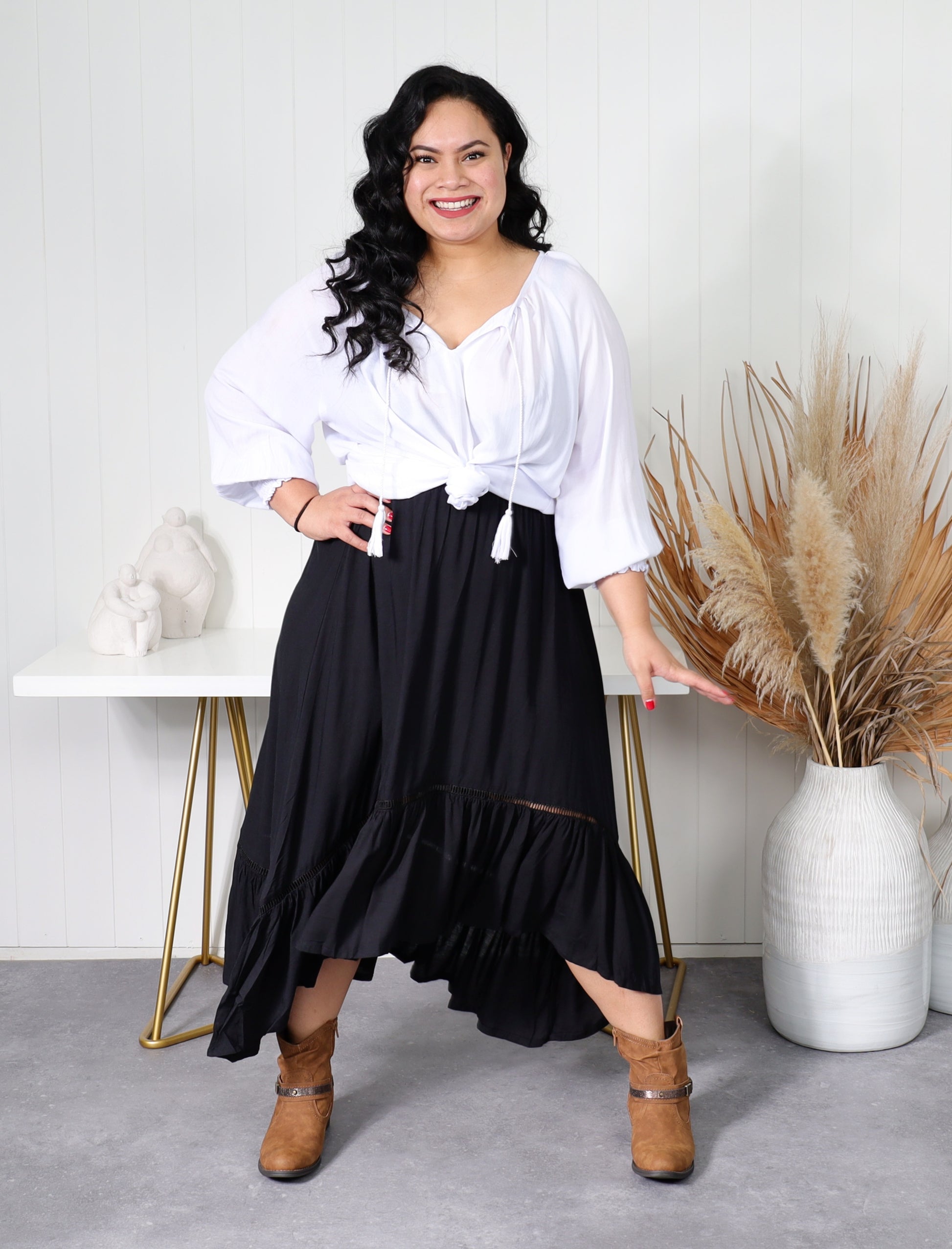 Gypsy Skirt - Black - Isla-Maree