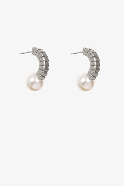 Antler Clara Earring - Silver